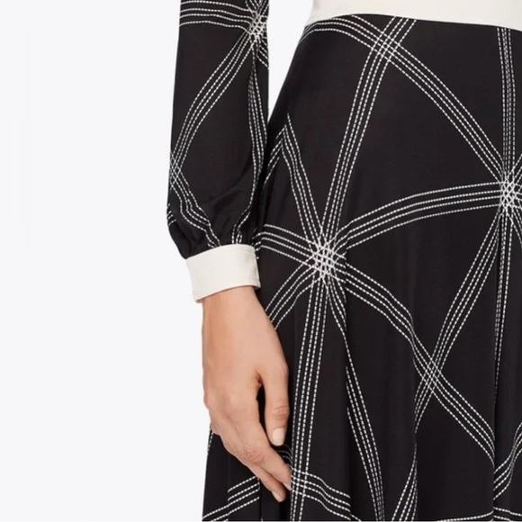 Tory Burch Anja Diamond-Stitch Midi Dress - Picture 4 of 8